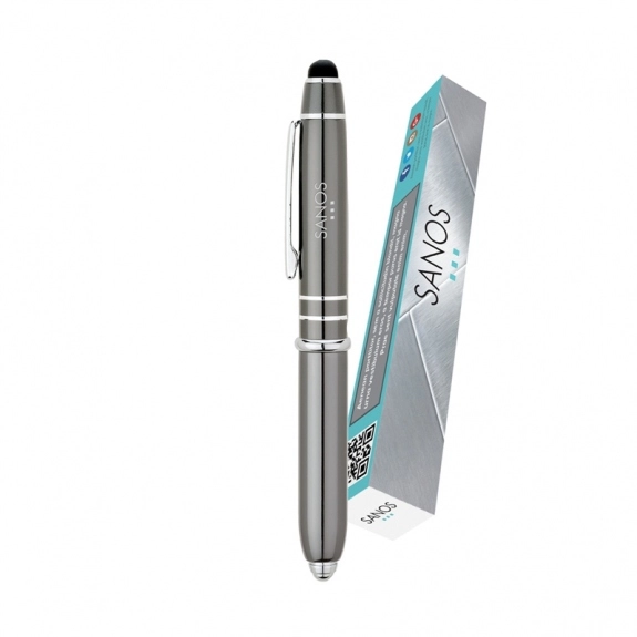 Custom Packaging - Aluminum LED Light Stylus Custom Pen