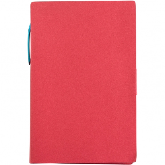 Red Kraft Paper Custom Journals w/ Self Adhesive Notes & Flags