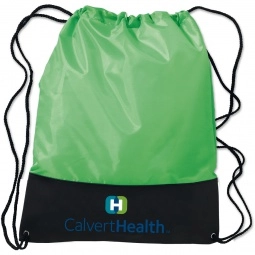 Lime - Full Color Custom Drawstring Bag - 15"w x 18"h