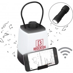 In Use Multi-Function Custom Lantern Flashlight w/ Wireless Speaker