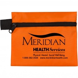 Orange 8-Piece Hand Sanitizer Promotional First Aid Kit