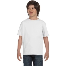 Front Gildan DryBlend Custom Youth T-Shirt - White