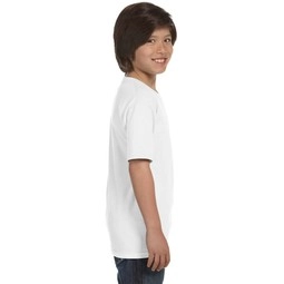 Side Gildan DryBlend Custom Youth T-Shirt - White