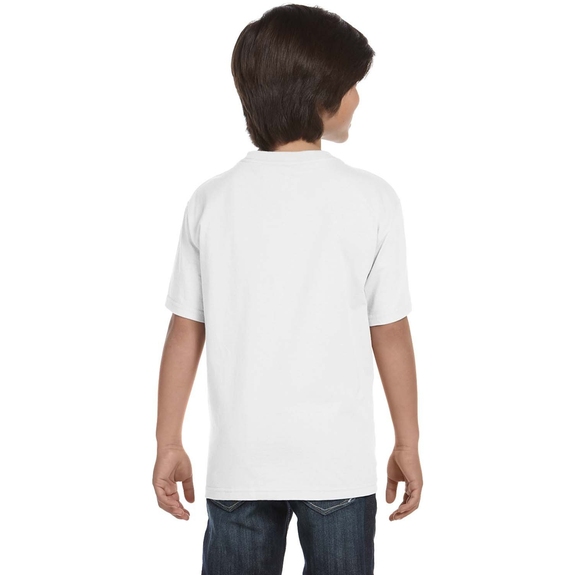 Back Gildan DryBlend Custom Youth T-Shirt - White