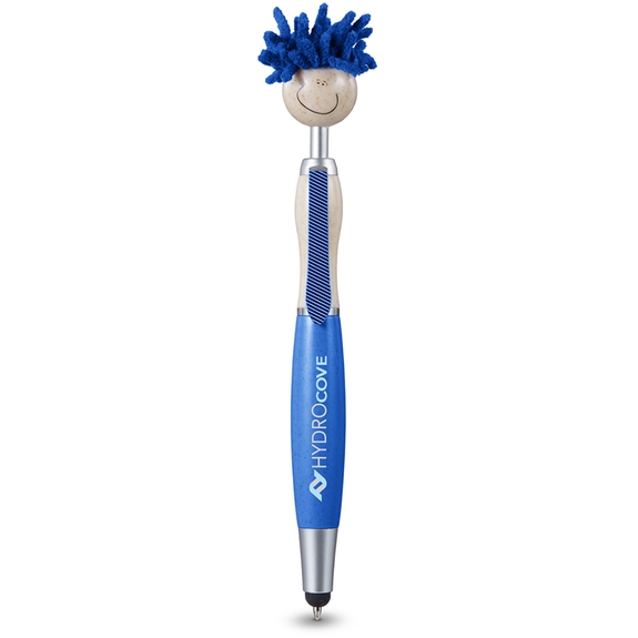 Reflex blue - MopTopper Wheat Straw Branded Screen Cleaner w/ Stylus Pen