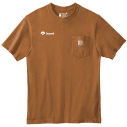 Carhartt brown - Carhartt&#174; Workwear Custom Short Sleeve Pocket T-Shirt