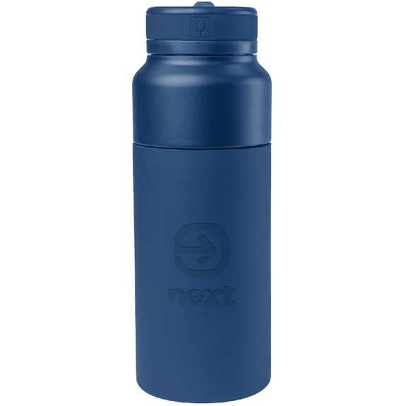 Navy - BruMate Rotera Custom Flip Top Water Bottle - 35 oz.