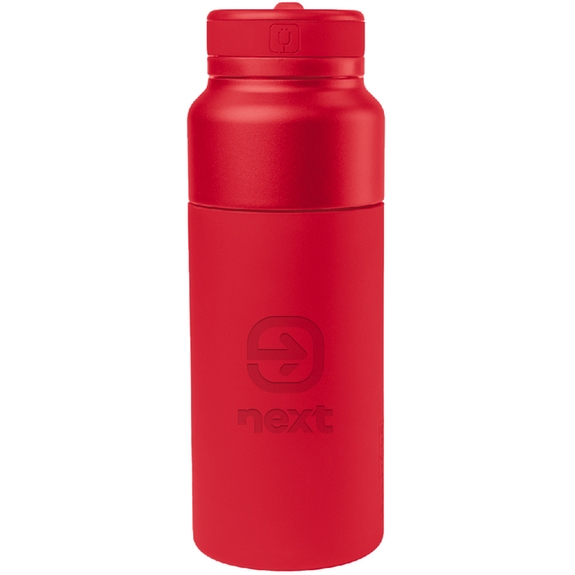 Red - BruMate Rotera Custom Flip Top Water Bottle - 35 oz.