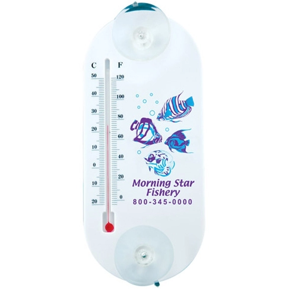 White Promotional Window Thermometer