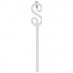 White Dollar Sign Shaped Twist Promotional Pencil