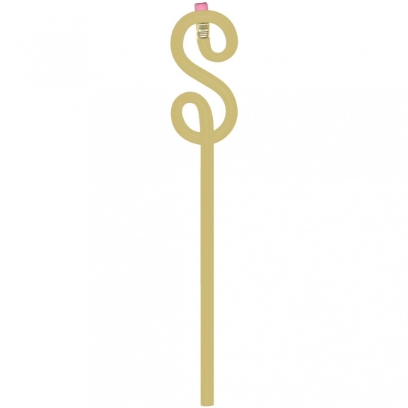 Metallic Gold Dollar Sign Shaped Twist Promotional Pencil