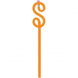 Orange Dollar Sign Shaped Twist Promotional Pencil