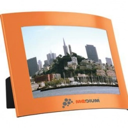 Orange Curved Custom Photo Frame - 4" x 6"