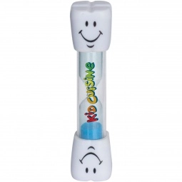 Blue Two-Minute Smiling Tooth Brushing Custom Sand Timer