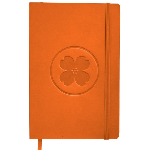 Orange - JournalBook Pedova Soft Bound Custom Journal - 5.5"w x 8"h