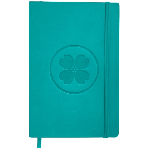 Turquoise - JournalBook Pedova Soft Bound Custom Journal - 5.5"w x 