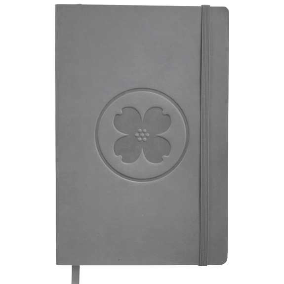 Grey - JournalBook Pedova Soft Bound Custom Journal - 5.5"w x 8"h