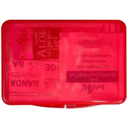 Red Compact Promotional First Aid Kit