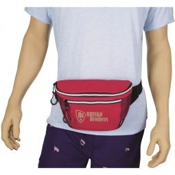 In Use Koozie Rowdy Promotional Fanny Pack Cooler