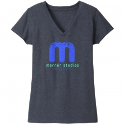 Heathered Navy - District Recycled Re-Tee Custom T-Shirt - Women's