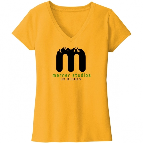 Maize Yellow - District Recycled Re-Tee Custom T-Shirt - Women's