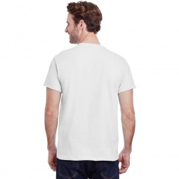 Back Gildan 100% Cotton Promotional T-Shirt - White