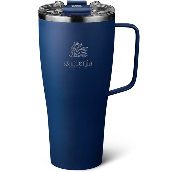 Navy BruMate Toddy XL Insulated Custom Mug w/ Handle - 32 oz.