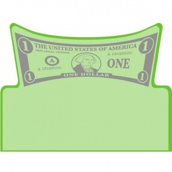 Translucent Lime Green Press n' Stick Custom Calendar - Dollar Bill