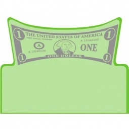Translucent Lime Green Press n' Stick Custom Calendar - Dollar Bill