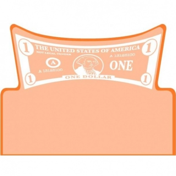 Translucent Orange Press n' Stick Custom Calendar - Dollar Bill
