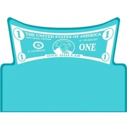 Translucent Teal Press n' Stick Custom Calendar - Dollar Bill