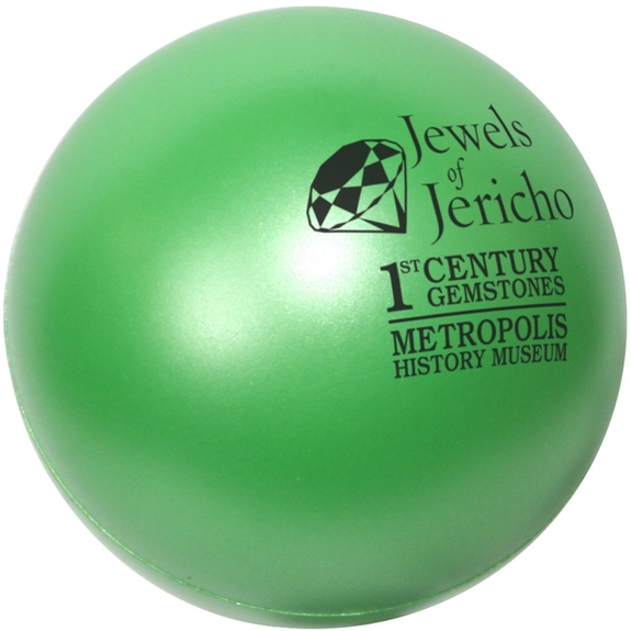 Green Jewel Logo Stress Ball
