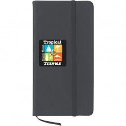 Black Full Color Junior Soft-Touch Imprinted Journal - 3.5"w x 6.5"h