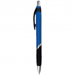 Blue Tropical Promotional Pen w/ Grip