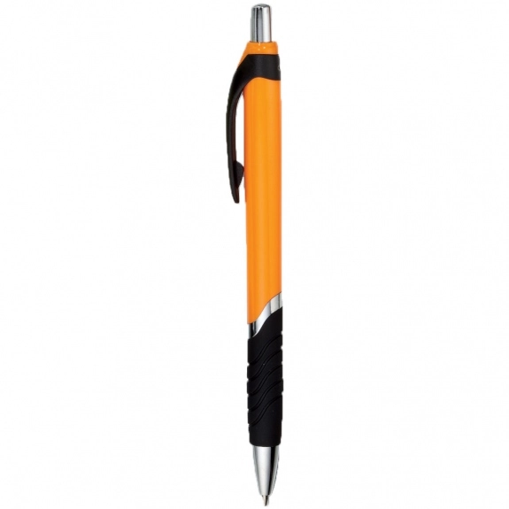 Orange Tropical Promotional Pen w/ Grip