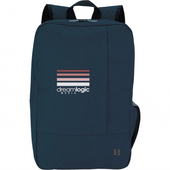 Navy Blue - KAPSTON Pierce Laptop Custom Backpack - 15"