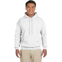 Front Gildan Heavy Blend Custom Hooded Sweatshirt - White