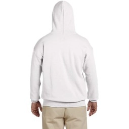 Back Gildan Heavy Blend Custom Hooded Sweatshirt - White