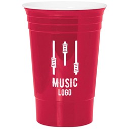 Red The Party Cup&#174; Reusable Insulated Custom Plastic Cup - 16 oz.