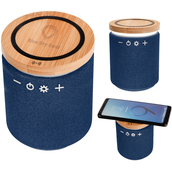 Navy blue - Ultra Sound Custom Logo Speaker & Wireless Charger