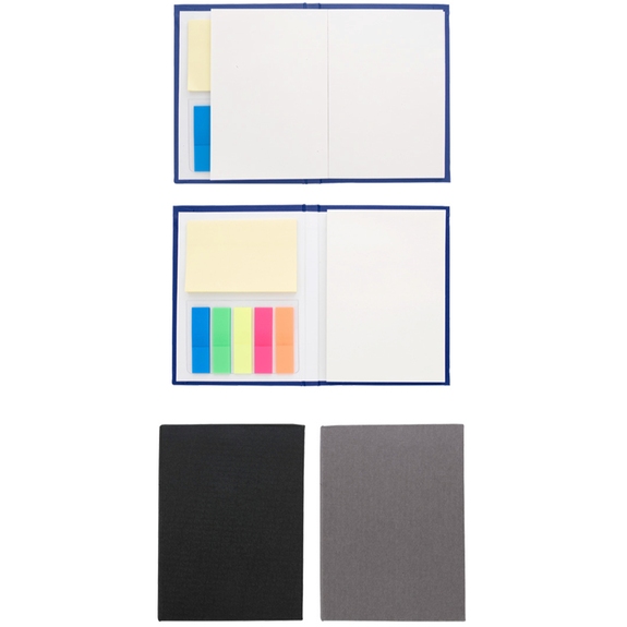 Open - Promotional Jotter w/ Sticky Notes & Flags - 3.5"w x 5"h