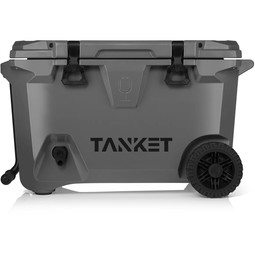 Charcoal BruMate Brutank Custom Rolling Cooler w/ Built-In Tap - 55 qt.