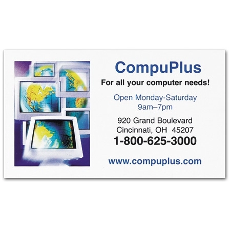 Full Color Jumbo Business Card Branded Magnet - 2.75" x 4.75" - 20 mil