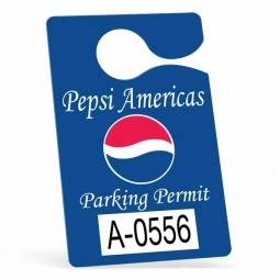 Hanging Custom Parking Permit - 3" w x 4.75" h