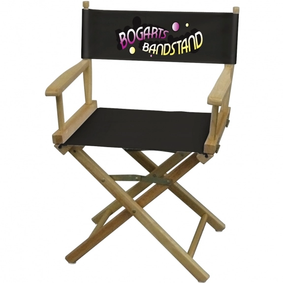 Black Full Color Table Height Director's Logo Chair 
