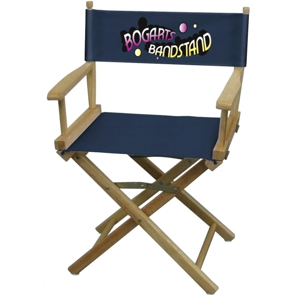 Navy Full Color Table Height Director's Logo Chair 