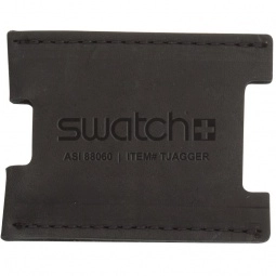 Black - Traverse Leather Promotional Credit Card Sleeve