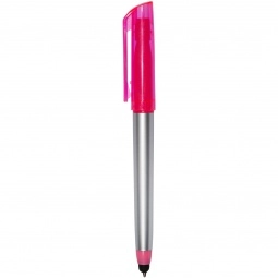 Hot Pink - 3-in-1 Highlighter Promotional Stylus Pen