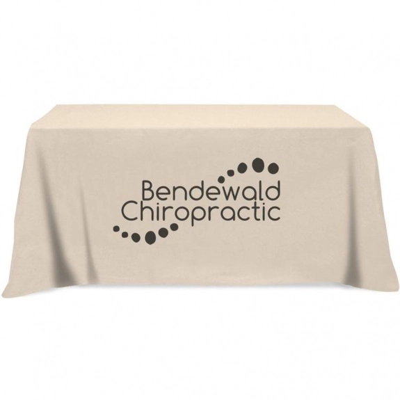 Ivory - 3-Sided Custom Table Cover - 4 ft.