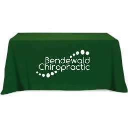 Forest Green - 3-Sided Custom Table Cover - 4 ft.